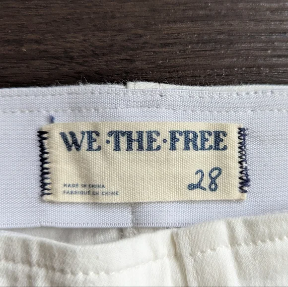 NWOT We The Free Jenny High Rise Flare Pants 28 White Coastal Cowgirl - Picture 4 of 9
